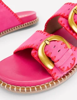 Flache Schuhe | Sandalen | Boden Alberta Sandalen mit Fußbett- Festivalrosa/Briefkastenrot