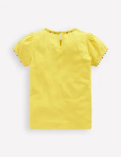 Oberteile & T-shirts | Boden Ali T-Shirt mit Puffärmeln und Bommelbesatz- Ananas