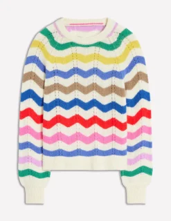 Pullover & Strickjacken | Boden Alice Flauschiger Raglanpullover- Regenbogen