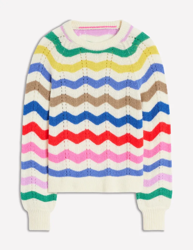 Pullover & Strickjacken | Boden Alice Flauschiger Raglanpullover- Regenbogen