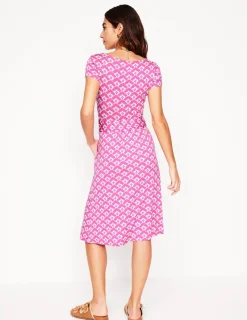 Kleider & Jumpsuits | Knielang | Boden Amelie Jerseykleid-Prickelndes Pink, Wolkenterrasse PrickelndesPink,Wolkenterrasse