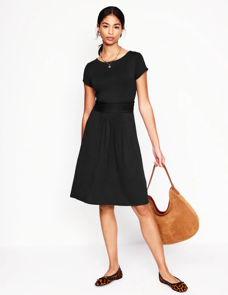 Kleider & Jumpsuits | Knielang | Boden Amelie Jerseykleid-Schwarz