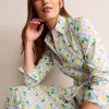 Kleider & Jumpsuits | Kleider In Petite | Boden Amy Midi-Hemdblusenkleid aus Baumwolle-Lavendel, Zitronenhain Lavendel,Zitronenhain
