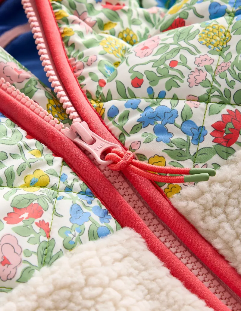 Mäntel & Jacken | Boden Annabelle Jacke mit Teddyfell-Mix-Bunt mit Blumenwiese BuntmitBlumenwiese