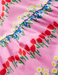 Kleider | Boden Ariel Jerseykleid zum Herumwirbeln-Cosmeen-Pink Blumenmuster Streifen Cosmeen-PinkBlumenmusterStreifen