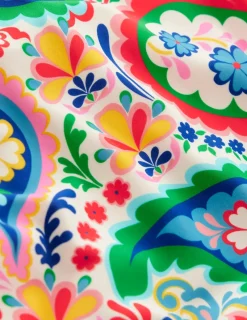 Bademode | Boden Badeanzug mit Streifen-Bunt, Wiesen-Paisley Bunt,Wiesen-Paisley