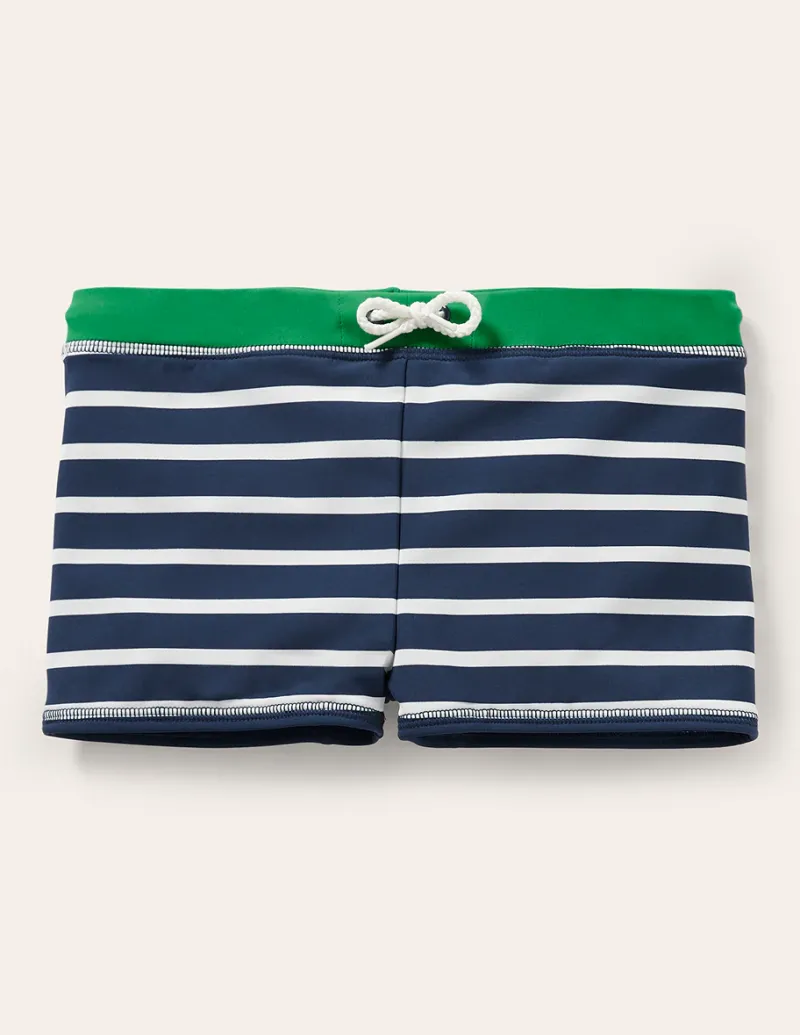 Bademode | Boden Badehose-Bleu marine/blanc Bleumarine/blanc