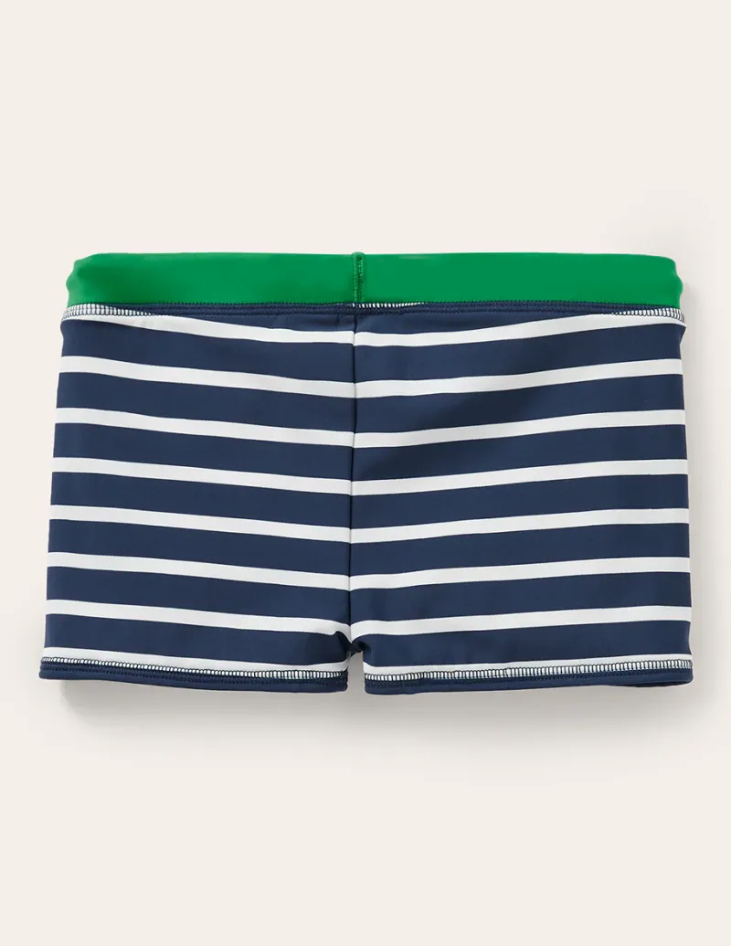 Bademode | Boden Badehose-Bleu marine/blanc Bleumarine/blanc