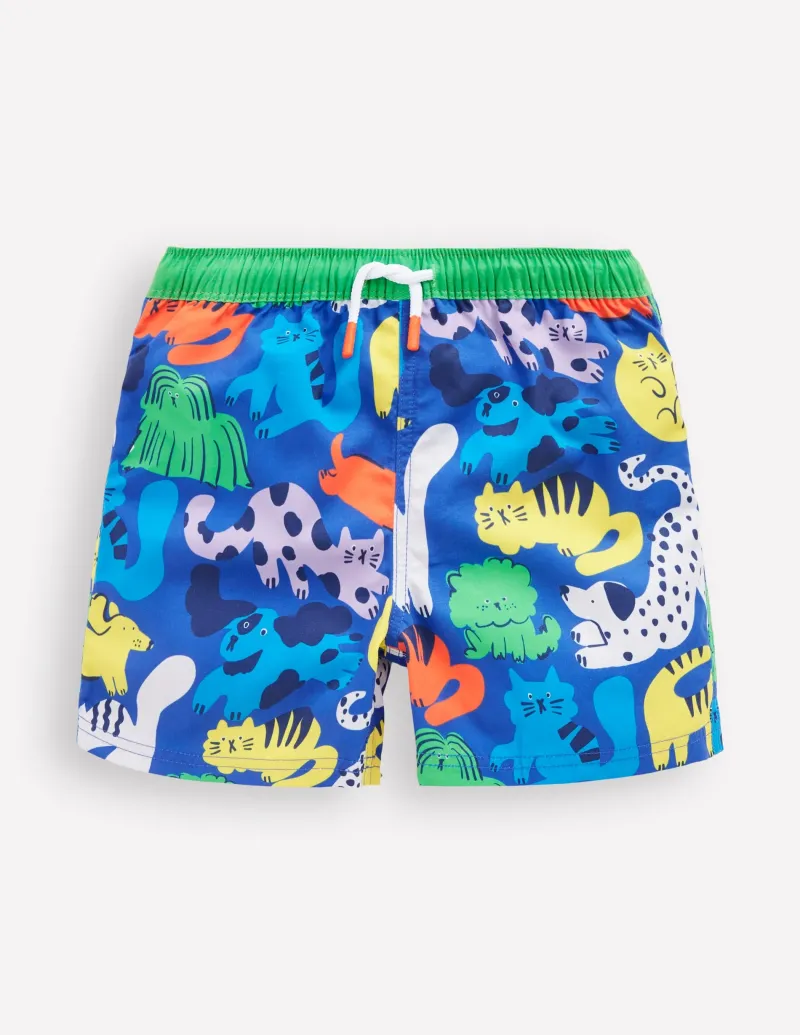 Bademode | Boden Badeshorts-Regenbogen Haustiere RegenbogenHaustiere