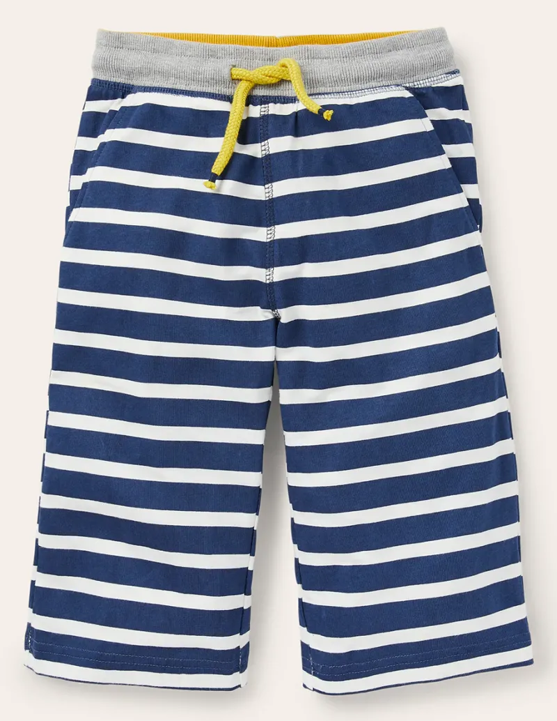 Shorts | Boden Baggyshorts aus Jersey-Schuluniform-Marineblau und Naturweiß Schuluniform-MarineblauundNaturweiß