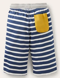 Shorts | Boden Baggyshorts aus Jersey-Schuluniform-Marineblau und Naturweiß Schuluniform-MarineblauundNaturweiß