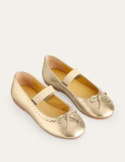 Schuhe, Turnschuhe & Sandalen | Boden Ballerinas aus Leder-Antikes Messing AntikesMessing