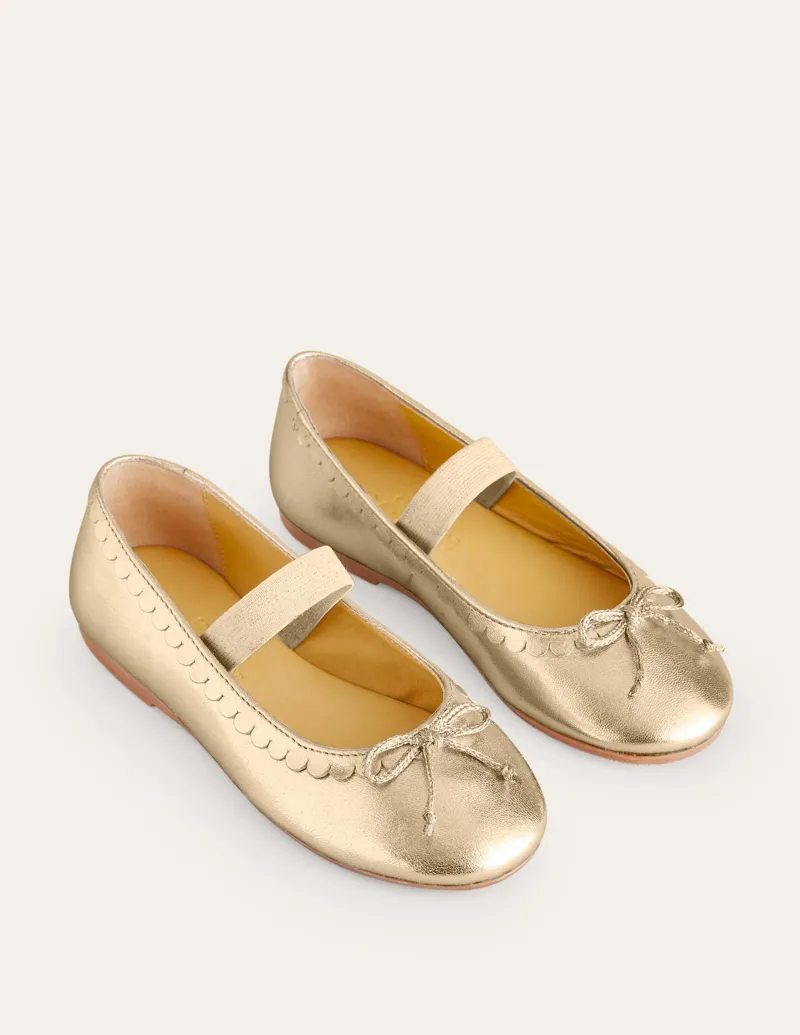 Schuhe, Turnschuhe & Sandalen | Boden Ballerinas aus Leder-Antikes Messing AntikesMessing