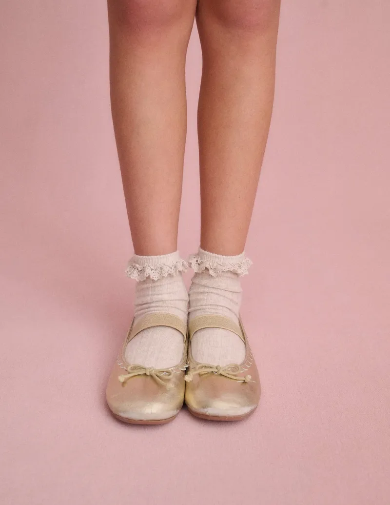 Schuhe, Turnschuhe & Sandalen | Boden Ballerinas aus Leder-Antikes Messing AntikesMessing