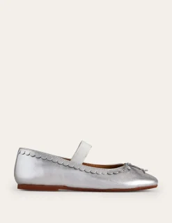 Schuhe, Turnschuhe & Sandalen | Boden Ballerinas aus Leder- Metallic