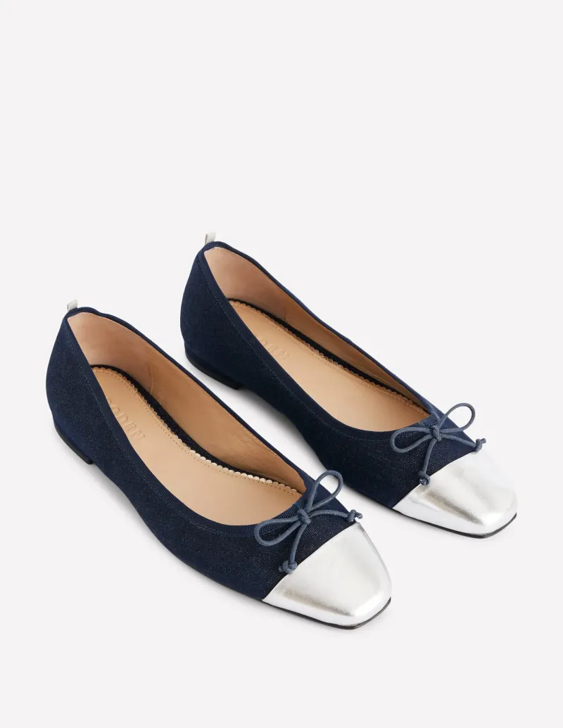 Flache Schuhe | Boden Ballerinas mit Zehenkappe-Heller Used Look HellerUsedLook
