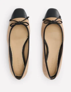 Flache Schuhe | Boden Ballerinas mit Zehenkappe-Macchiato Wildleder MacchiatoWildleder