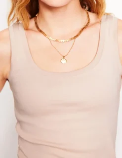T-shirts & Tops | Oberteile | Boden Basic-Top mit tiefem Rundhalsausschnitt- Milchshake