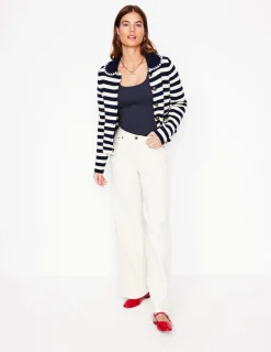 T-shirts & Tops | Oberteile | Boden Basic-Top mit tiefem Rundhalsausschnitt- Marineblaue