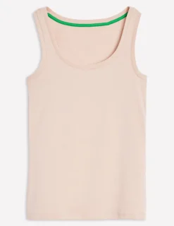T-shirts & Tops | Oberteile | Boden Basic-Top mit tiefem Rundhalsausschnitt- Milchshake
