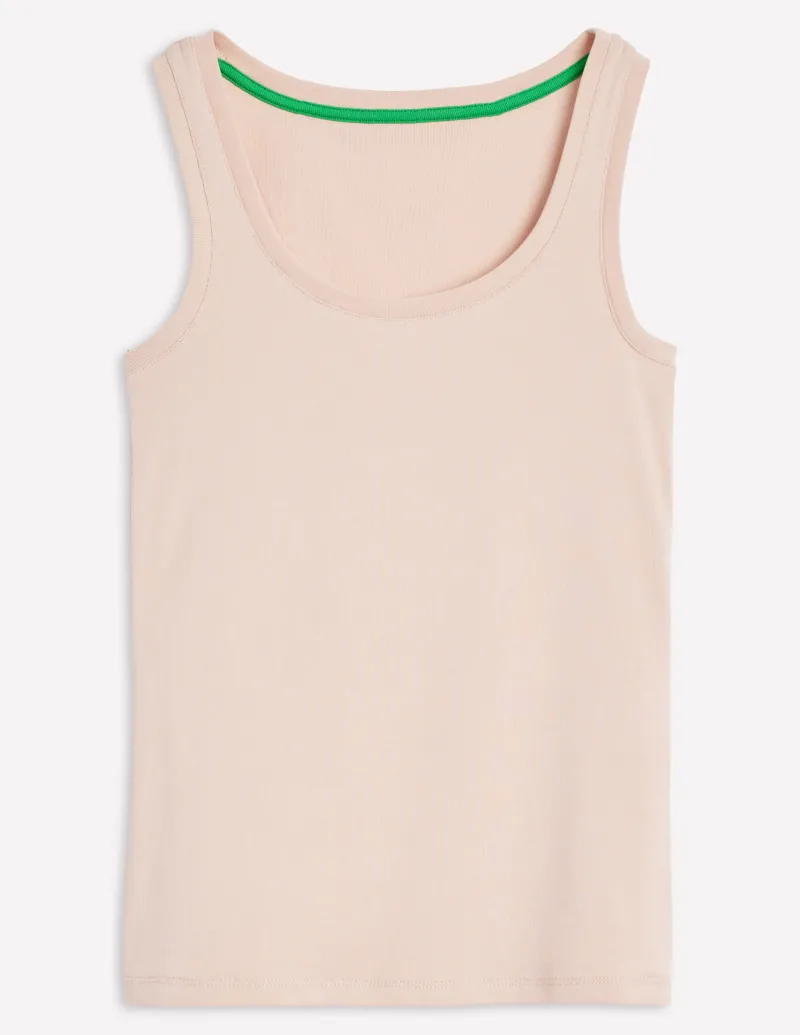 T-shirts & Tops | Oberteile | Boden Basic-Top mit tiefem Rundhalsausschnitt- Milchshake