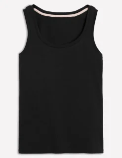 T-shirts & Tops | Oberteile | Boden Basic-Top mit tiefem Rundhalsausschnitt- Schwarz