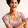 Nachtwäsche & Schlafanzüge | T-shirts & Tops | Boden Basic-T-Shirt aus Jersey- Milchshake