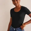 Nachtwäsche & Schlafanzüge | T-shirts & Tops | Boden Basic-T-Shirt aus Jersey- Schwarz