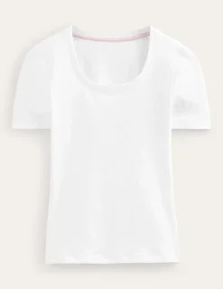 Nachtwäsche & Schlafanzüge | T-shirts & Tops | Boden Basic-T-Shirt aus Jersey- Weiß