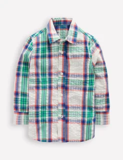 Hemden | Oberteile & T-shirts | Boden Baumwollhemd-Leuchtendes Blau Karomuster LeuchtendesBlauKaromuster
