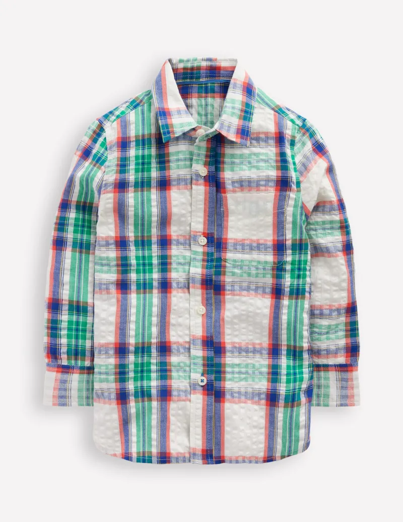 Hemden | Oberteile & T-shirts | Boden Baumwollhemd-Leuchtendes Blau Karomuster LeuchtendesBlauKaromuster