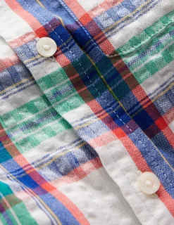 Hemden | Oberteile & T-shirts | Boden Baumwollhemd-Leuchtendes Blau Karomuster LeuchtendesBlauKaromuster
