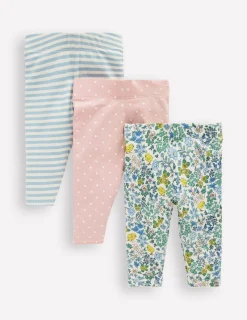 Hosen & Leggings | Boden Bedruckte Leggings im 3er-Pack-Bunt Küken Blumenmuster BuntKükenBlumenmuster