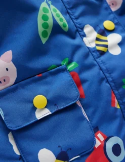 Jacken & Mäntel | Boden Bedruckte Regenjacke-Blau Regenbogen Farm BlauRegenbogenFarm