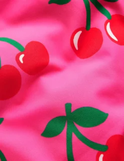 Bademode | Boden Bedruckter Badeanzug mit gekreuzten Trägern-Sorbet-Rosa Kirschen Sorbet-RosaKirschen
