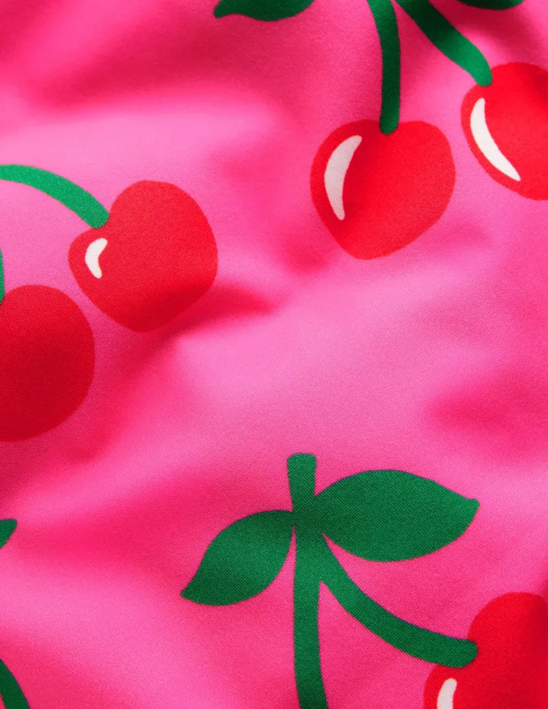 Bademode | Boden Bedruckter Badeanzug mit gekreuzten Trägern-Sorbet-Rosa Kirschen Sorbet-RosaKirschen