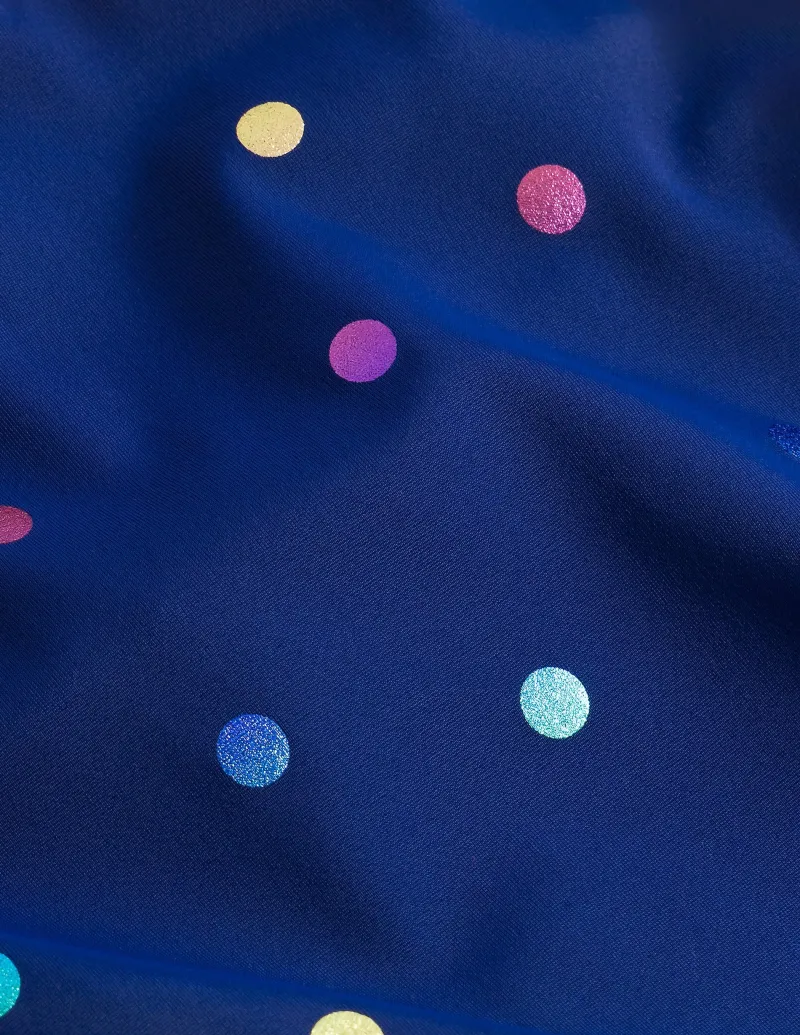Bademode | Boden Bedruckter Badeanzug mit gekreuzten Trägern-Marineblau, Regenbogen Folienkonfetti Marineblau,RegenbogenFolienkonfetti