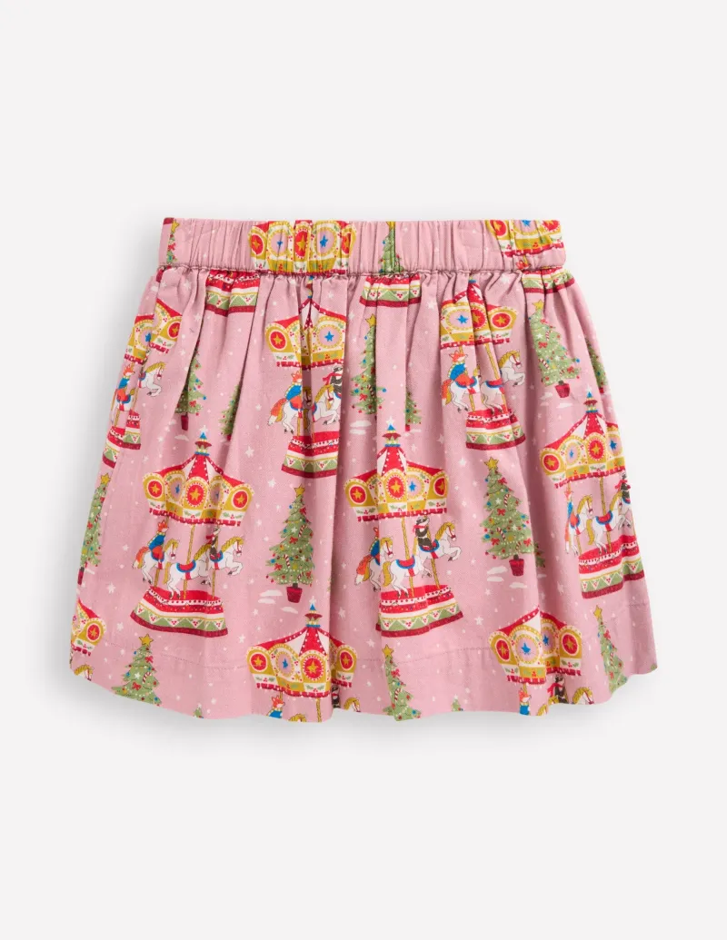 Röcke | Boden Bedruckter Tellerrock zum Hineinschlüpfen-Vintage-Rosa Karussell Vintage-RosaKarussell