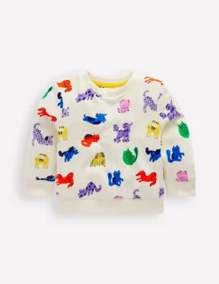Oberteile & T-shirts | Boden Bedrucktes Sweatshirt-Bunt Regenbogen Tiere BuntRegenbogenTiere