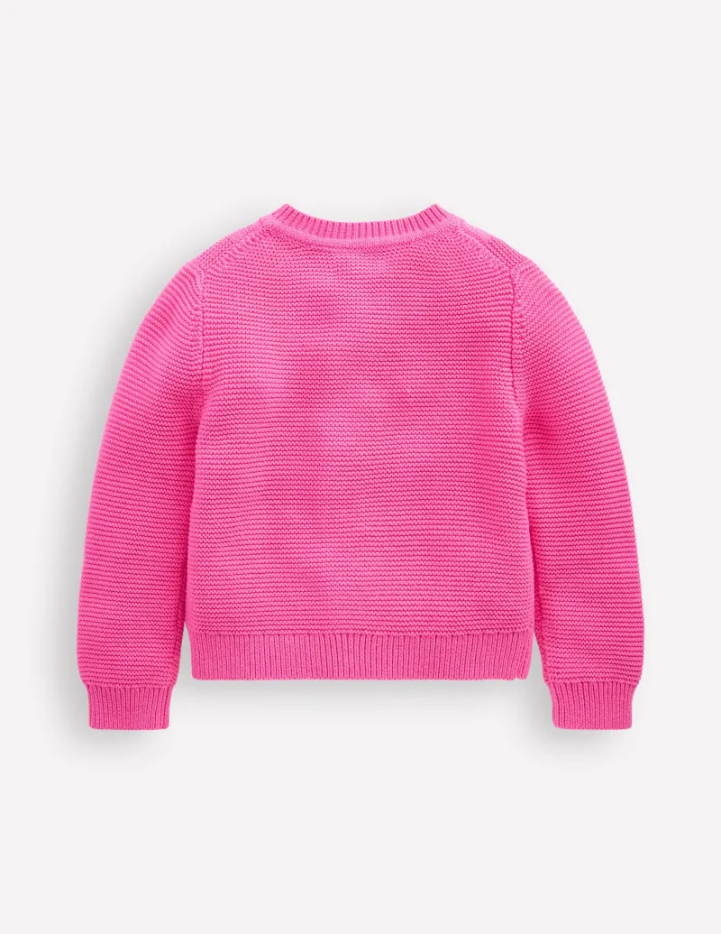 Pullover & Strickjacken | Boden Bestickte Pointelle-Strickjacke-Rosenblütenrosa Kirschen RosenblütenrosaKirschen