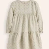 Kleider | Boden Betsy Stufenkleid zum Herumwirbeln-Hafer/Gold Punkte Hafer/GoldPunkte