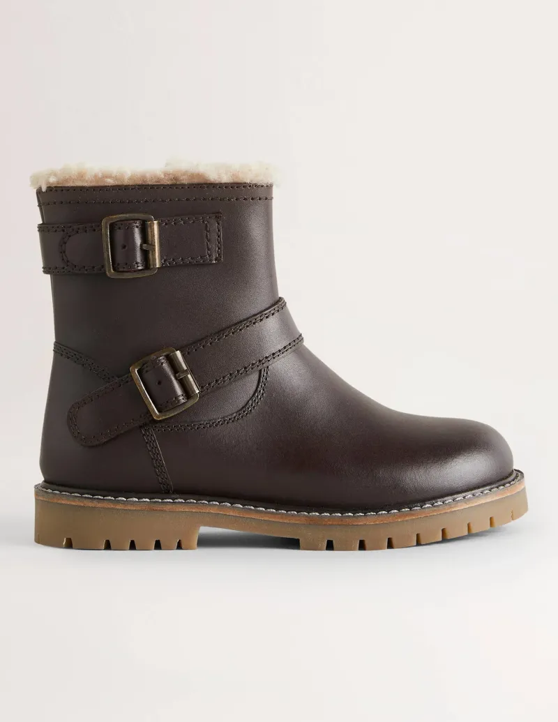 Schuhe, Turnschuhe & Sandalen | Boden Biker-Stiefel aus Leder- Schokobraun