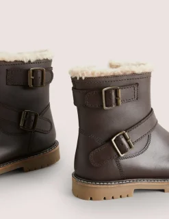 Schuhe, Turnschuhe & Sandalen | Boden Biker-Stiefel aus Leder- Schokobraun