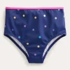 Bademode | Boden Bikinihose mit hohem Bund-Harmonisches Blau, Goldtupfen HarmonischesBlau,Goldtupfen
