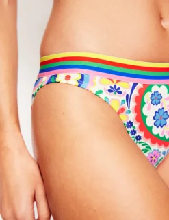Bademode | Boden Bikinihose mit Streifen-Bunt, Wiesen-Paisley Bunt,Wiesen-Paisley