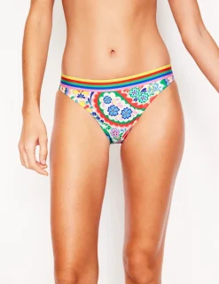 Bademode | Boden Bikinihose mit Streifen-Bunt, Wiesen-Paisley Bunt,Wiesen-Paisley