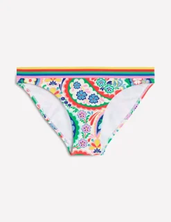 Bademode | Boden Bikinihose mit Streifen-Bunt, Wiesen-Paisley Bunt,Wiesen-Paisley