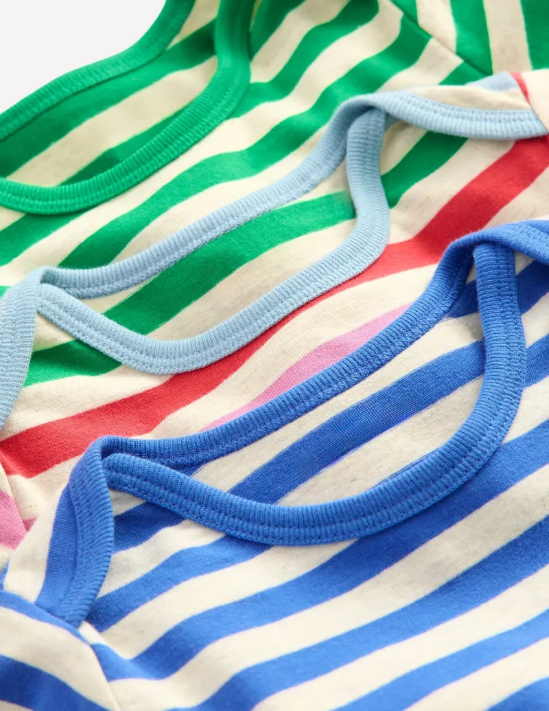 Oberteile & T-shirts | Boden Bodys für Jungen im 3er-Pack-Hellbeige/Bunt, Gestreift Hellbeige/Bunt,Gestreift