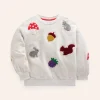 Hoodies & Kapuzenpullis | Oberteile & T-shirts | Boden Bouclé-Sweatshirt mit Grafik- Beige