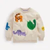 Hoodies & Kapuzenpullis | Oberteile & T-shirts | Boden Bouclé-Sweatshirt mit Grafik-Hafer Meliert Katzen HaferMeliertKatzen